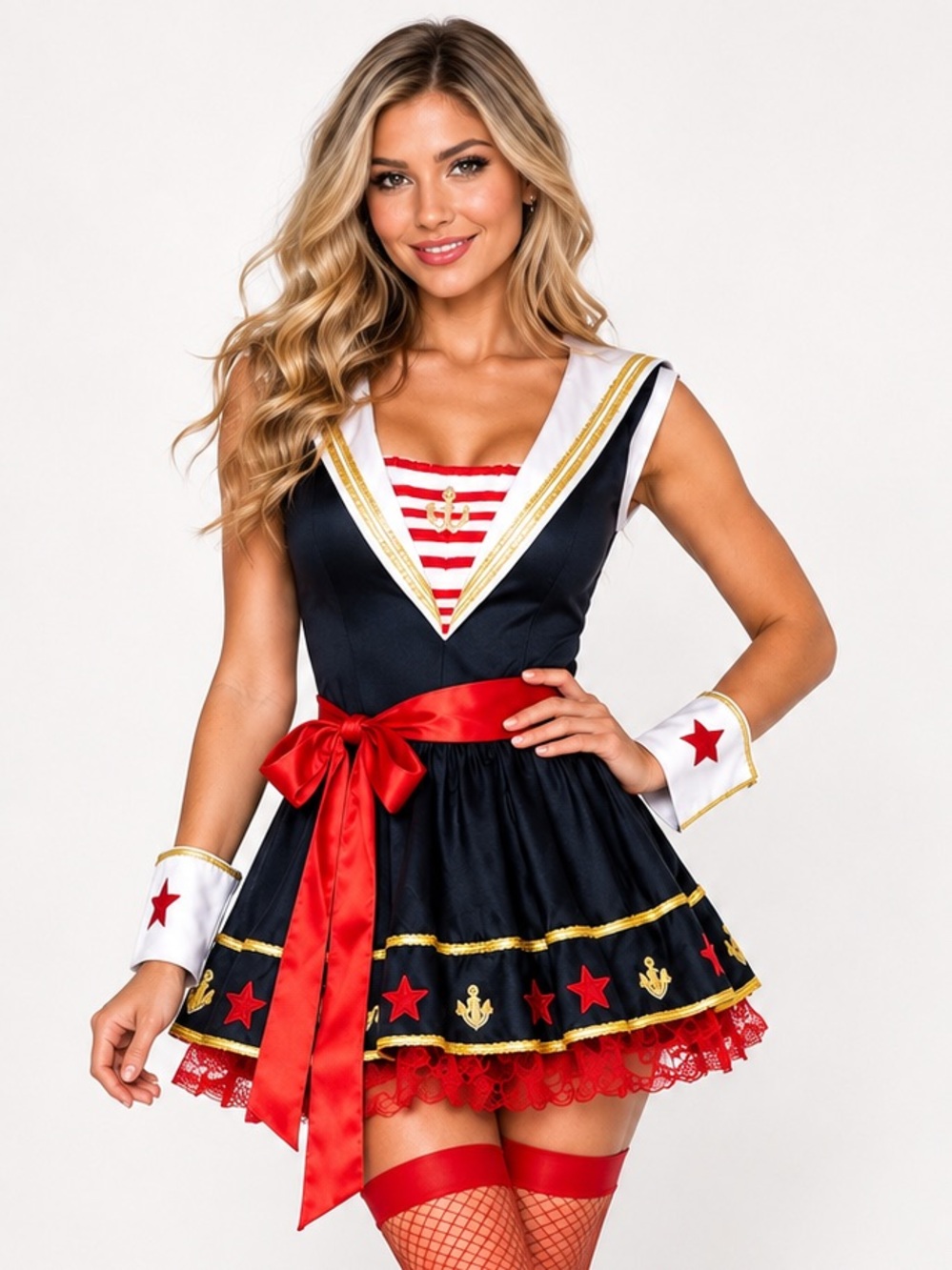 ⚓ Premium Sailor Halloween Costume Women’s Small 2-6 Nautical Pinup